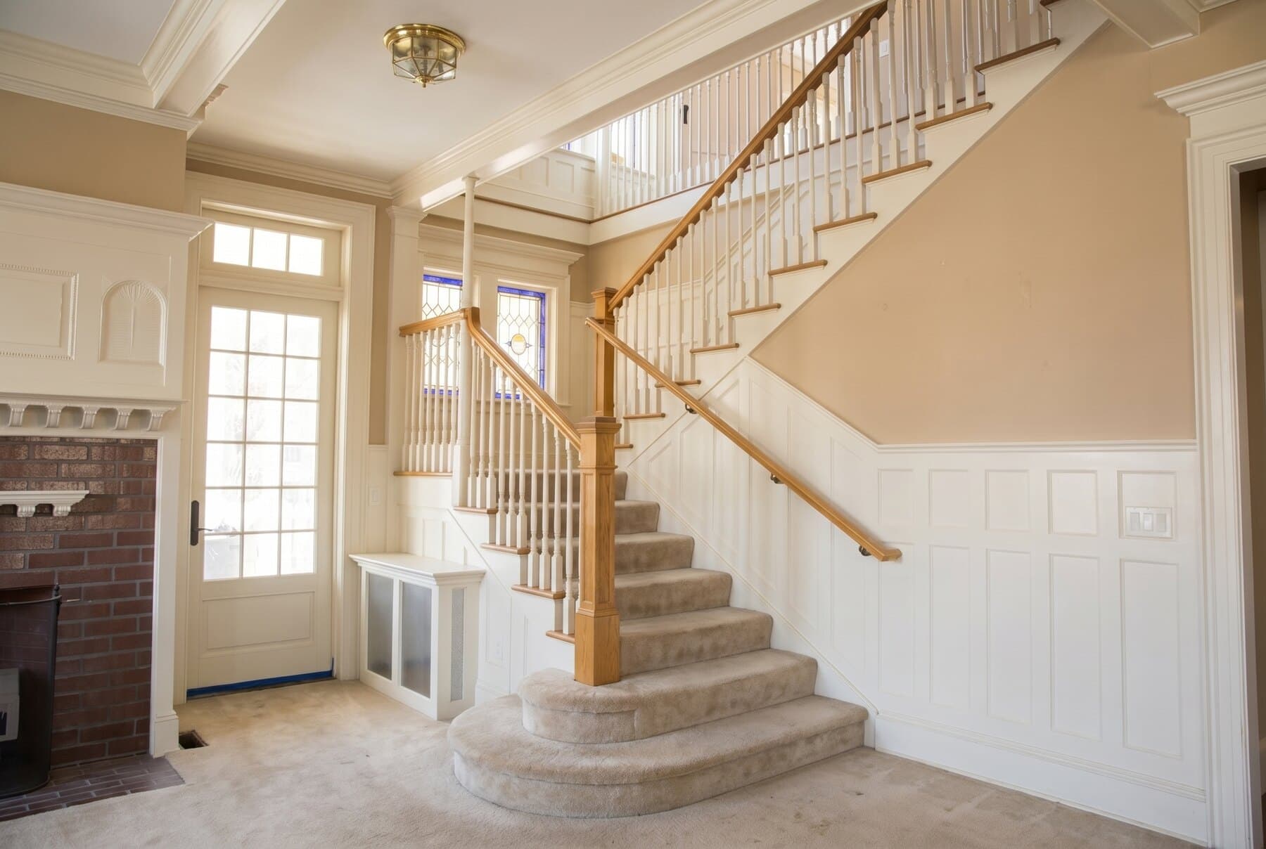 An existing Lehigh Valley stair photographed for a same-day budget range