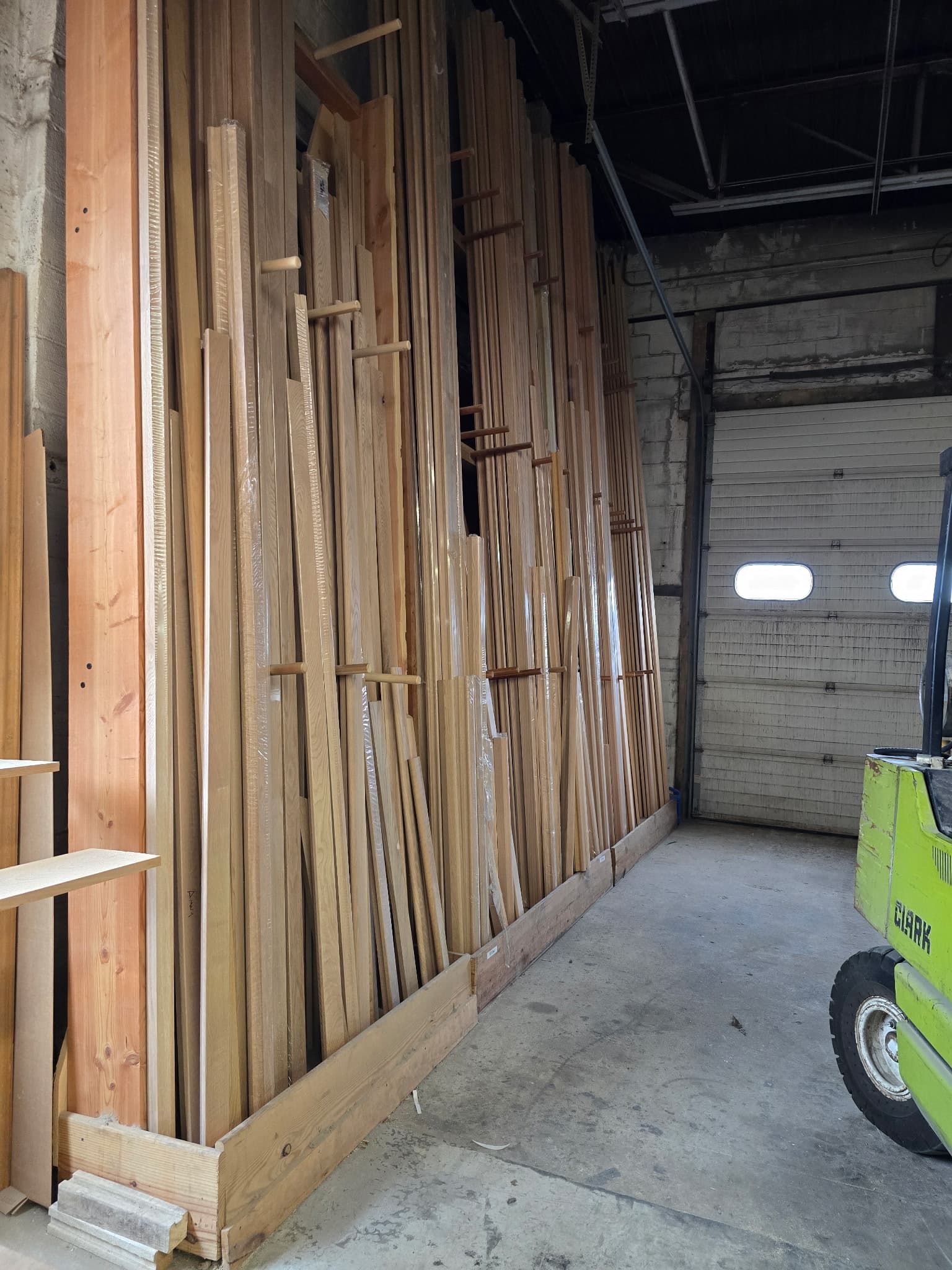 Stair components being cut, fit, and finished on the Snyder shop floor in Whitehall, PA.