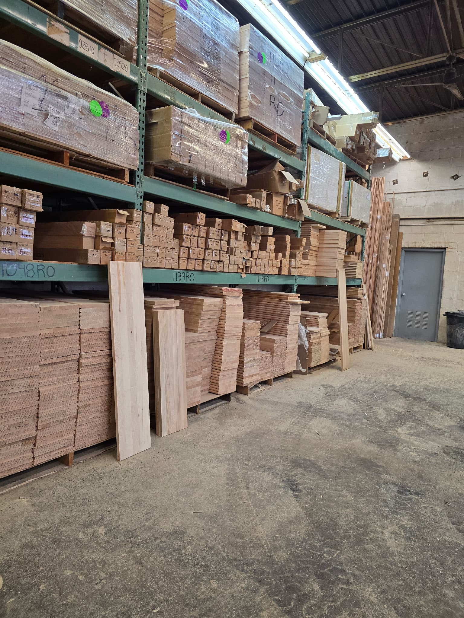 Sourced and made-to-match stair parts coordinated on the Snyder shop floor in Whitehall.