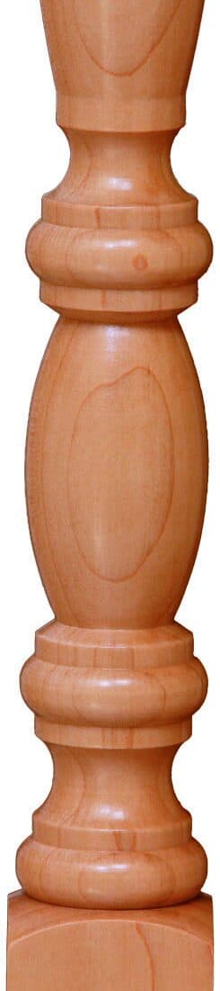 Hard maple — pale, tight, even straight grain