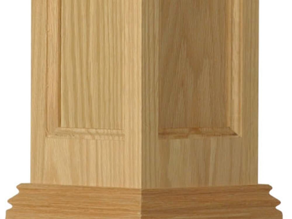 Carved and turned period newel posts