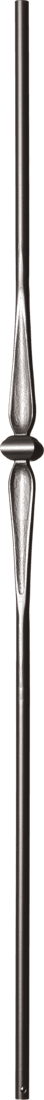Round iron baluster