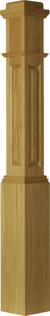 Raised-panel box newel option