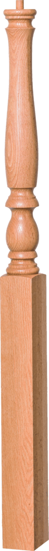 Country turned wood baluster