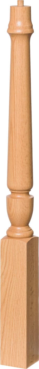 Bunker Hill federal-era turned wood newel post